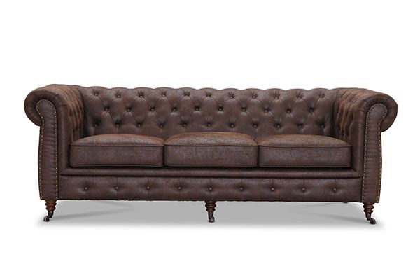 Cambridge 3-ist sohva, vintagekangas ruskea