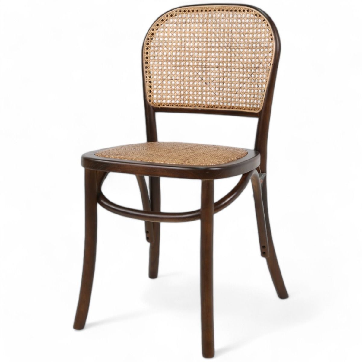 Capri ruokapöydän tuoli tummanruskea rottinkipunoksella