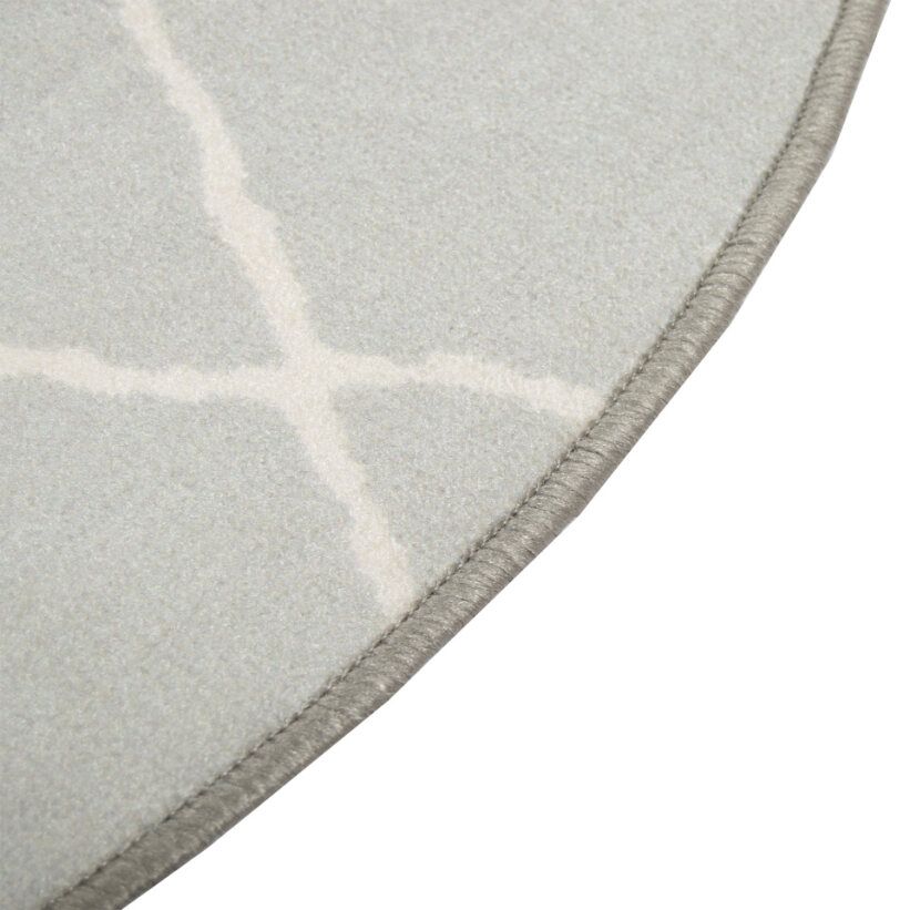 Carlos harmaa matto, pyöreä