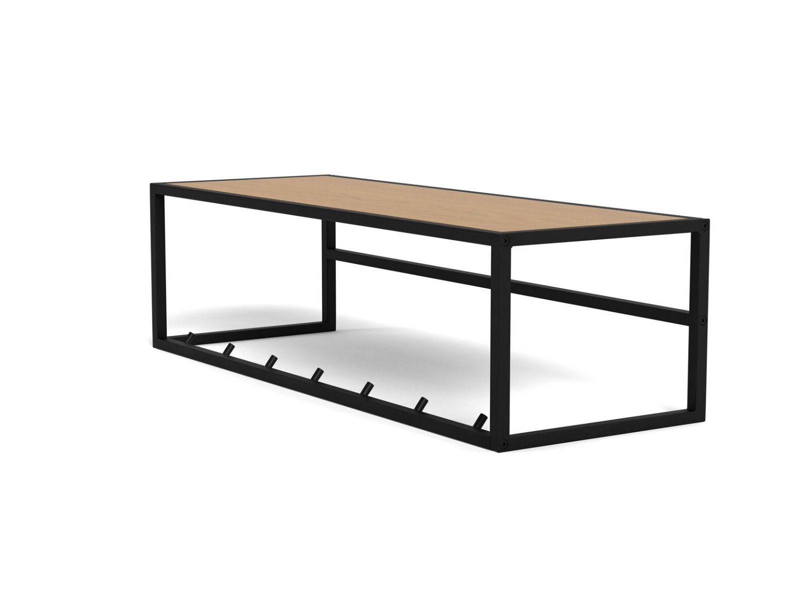 Seaford seinänaulakko tammi-musta 77 cm