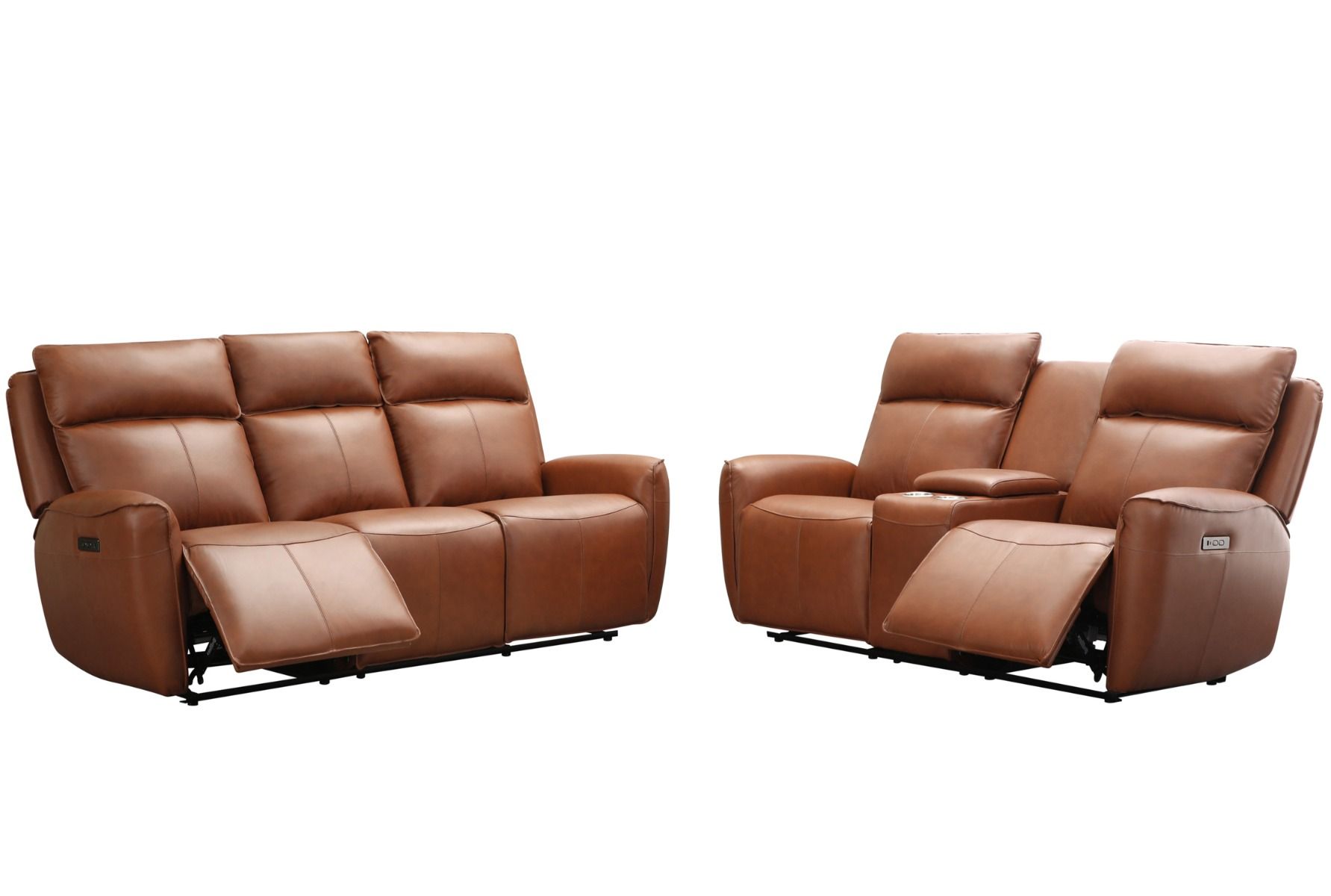 Champion 3+2 sohvakalusto mekanismeilla, ruskea nahka