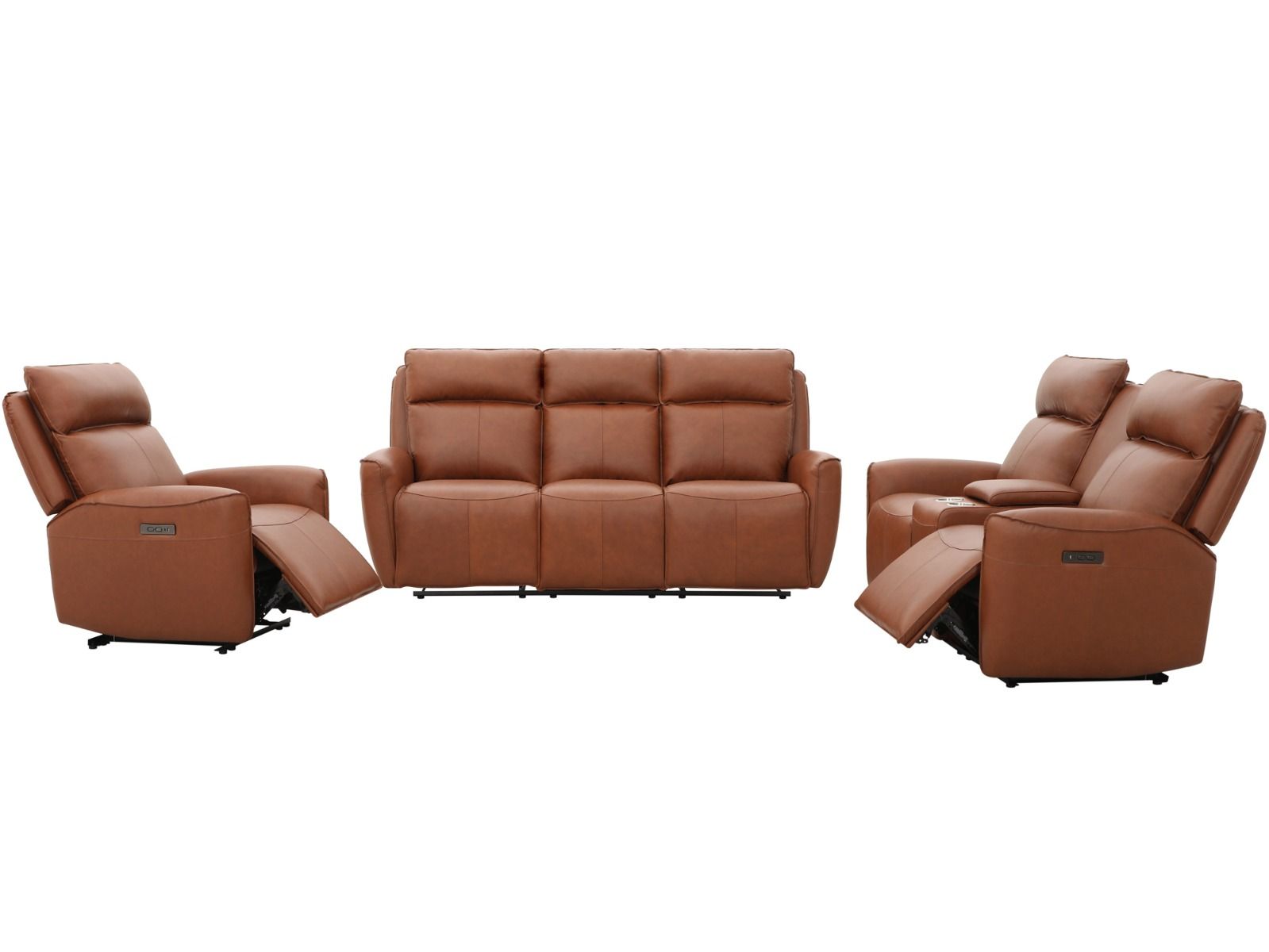 Champion 3+2+1 sohvakalusto mekanismeilla, ruskea nahka