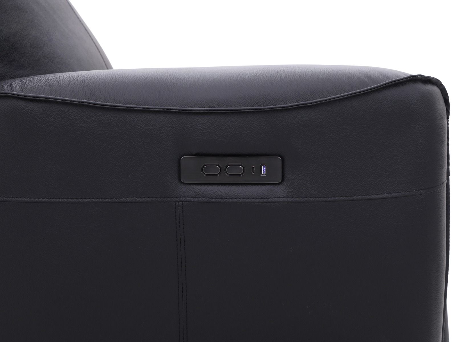 Champion 3+2 sohvakalusto mekanismeilla, musta nahka