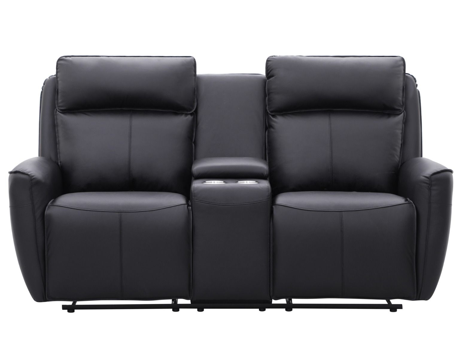 Champion 3+2 sohvakalusto mekanismeilla, musta nahka