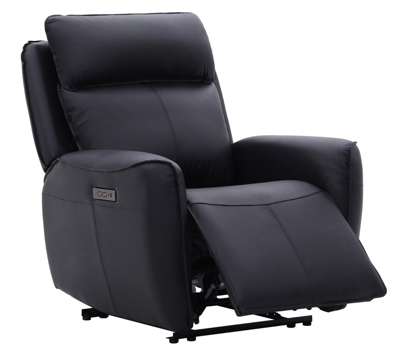 Champion 3+2+1 sohvakalusto mekanismeilla, musta nahka