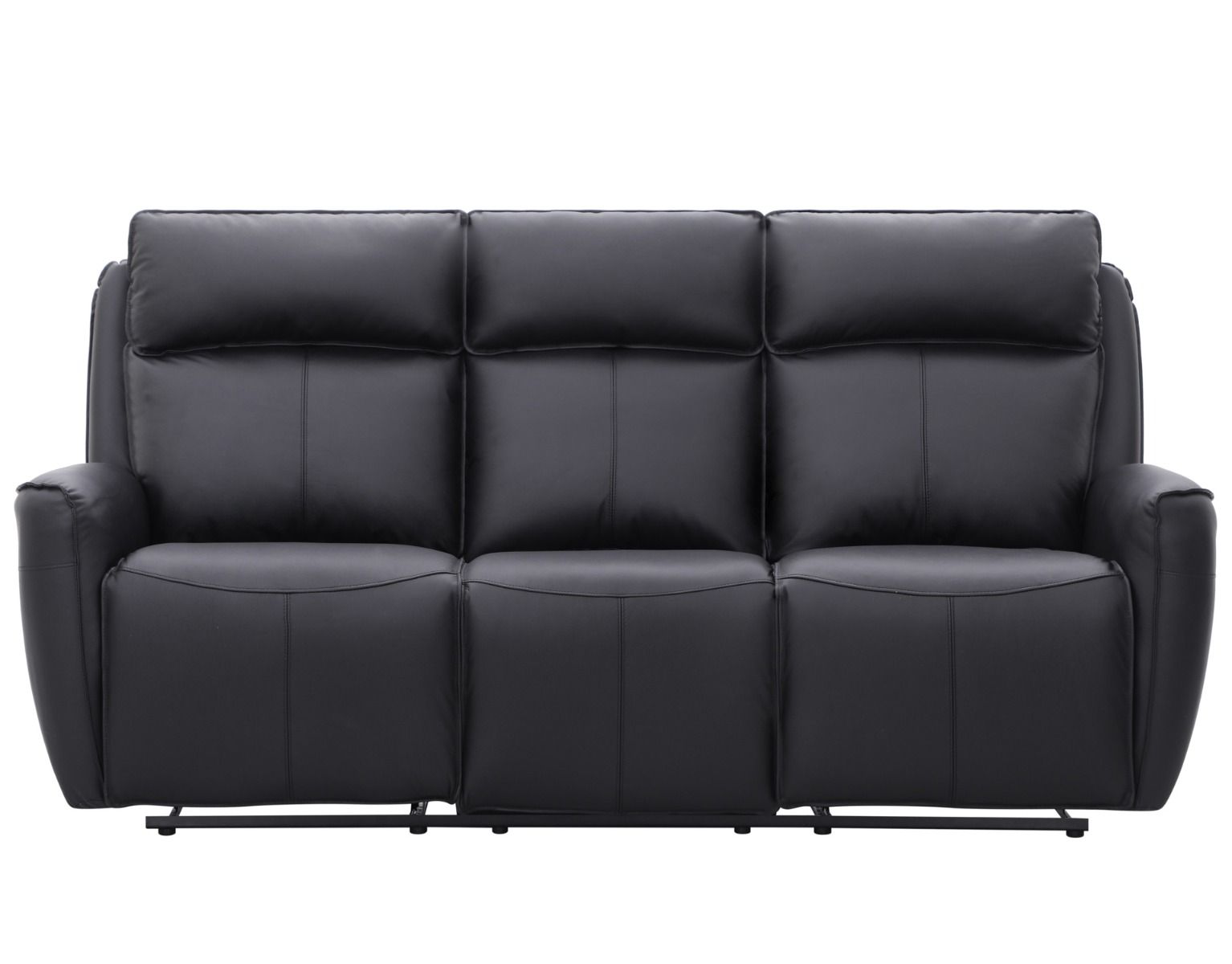 Champion 3+2 sohvakalusto mekanismeilla, musta nahka