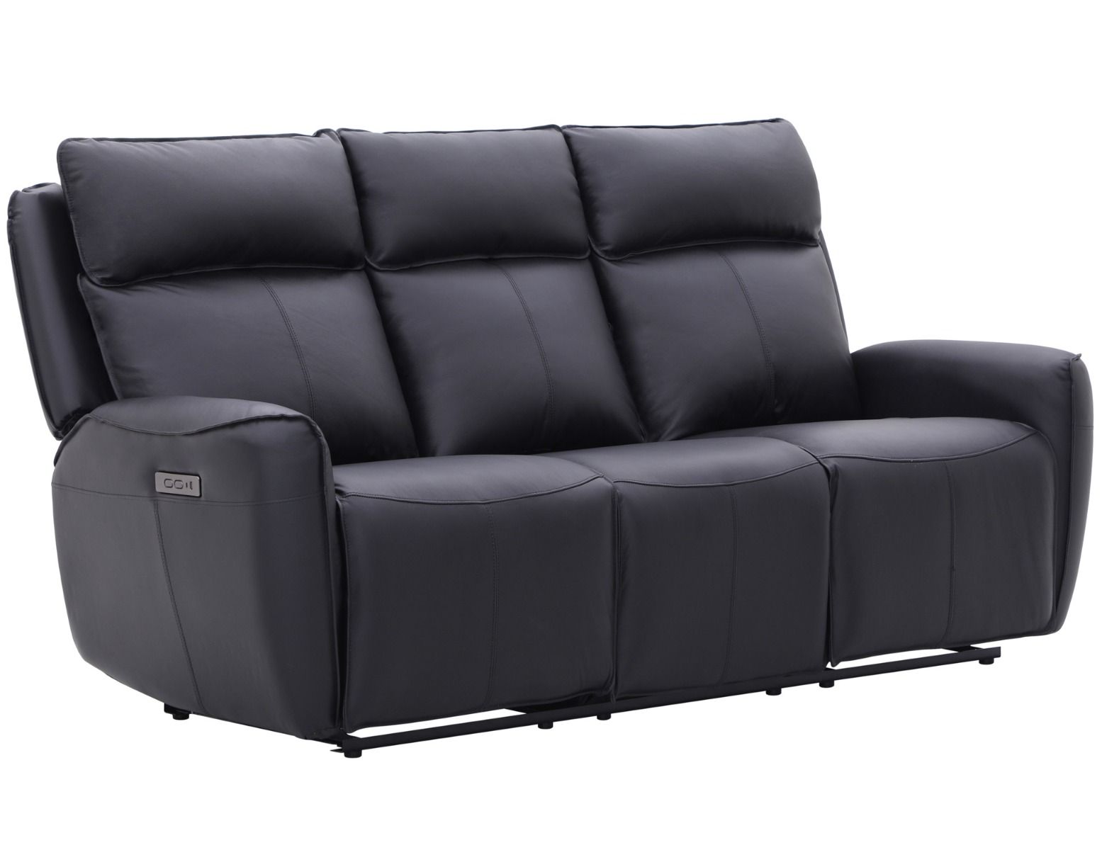 Champion 3+2 sohvakalusto mekanismeilla, musta nahka