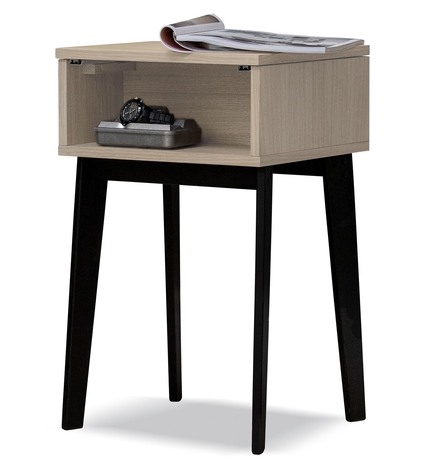 Jensen Charon yöpöytä, valkolakattu tammi