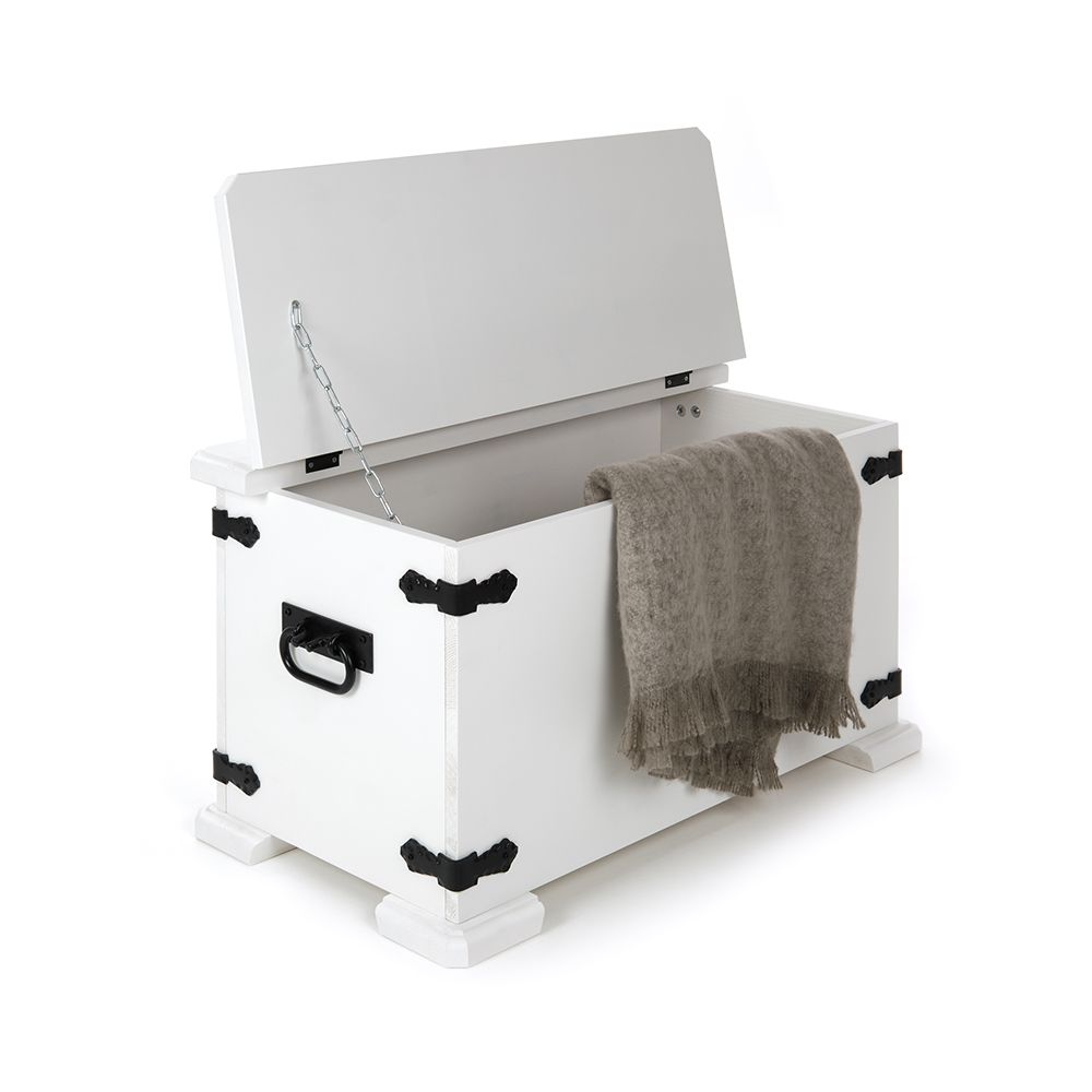 Valkoinen Linnea arkkupöytä, eri kokoja