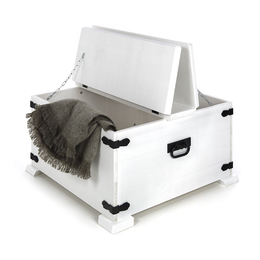 Valkoinen Linnea arkkupöytä, eri kokoja