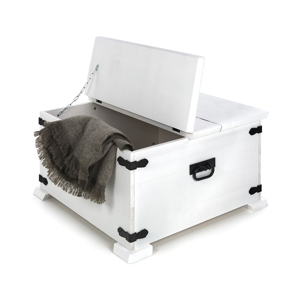 Valkoinen Linnea arkkupöytä, eri kokoja