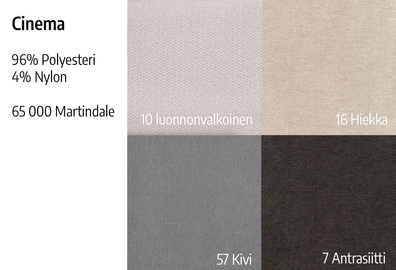 Neiser Editions avokulmasohva, eri värejä