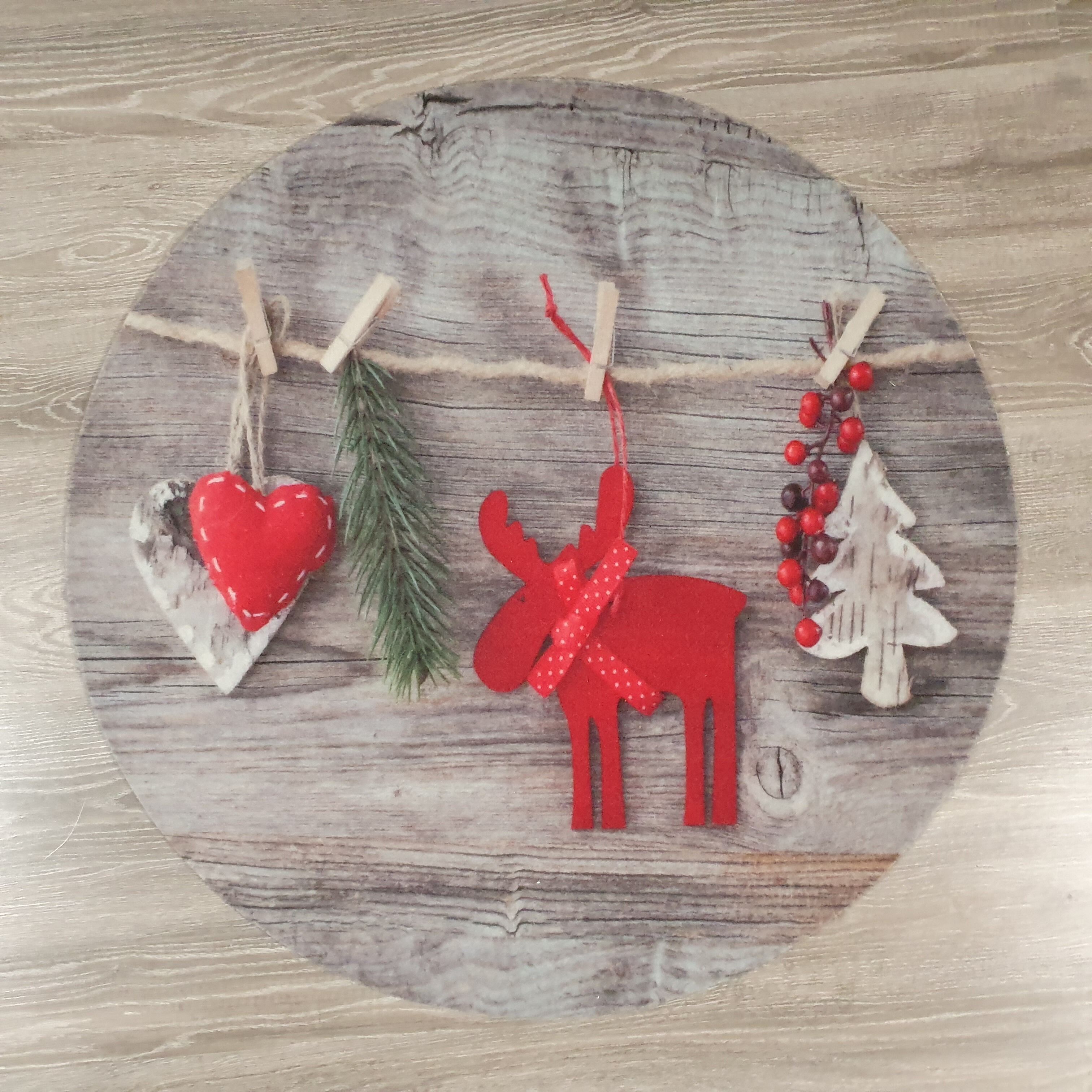 Joulumatto, pyöreä