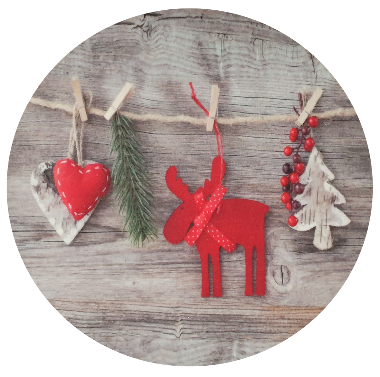 Joulumatto, pyöreä