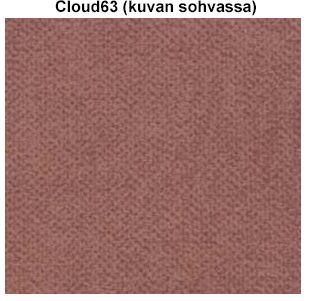 Cloudy vuodesohva, eri värejä