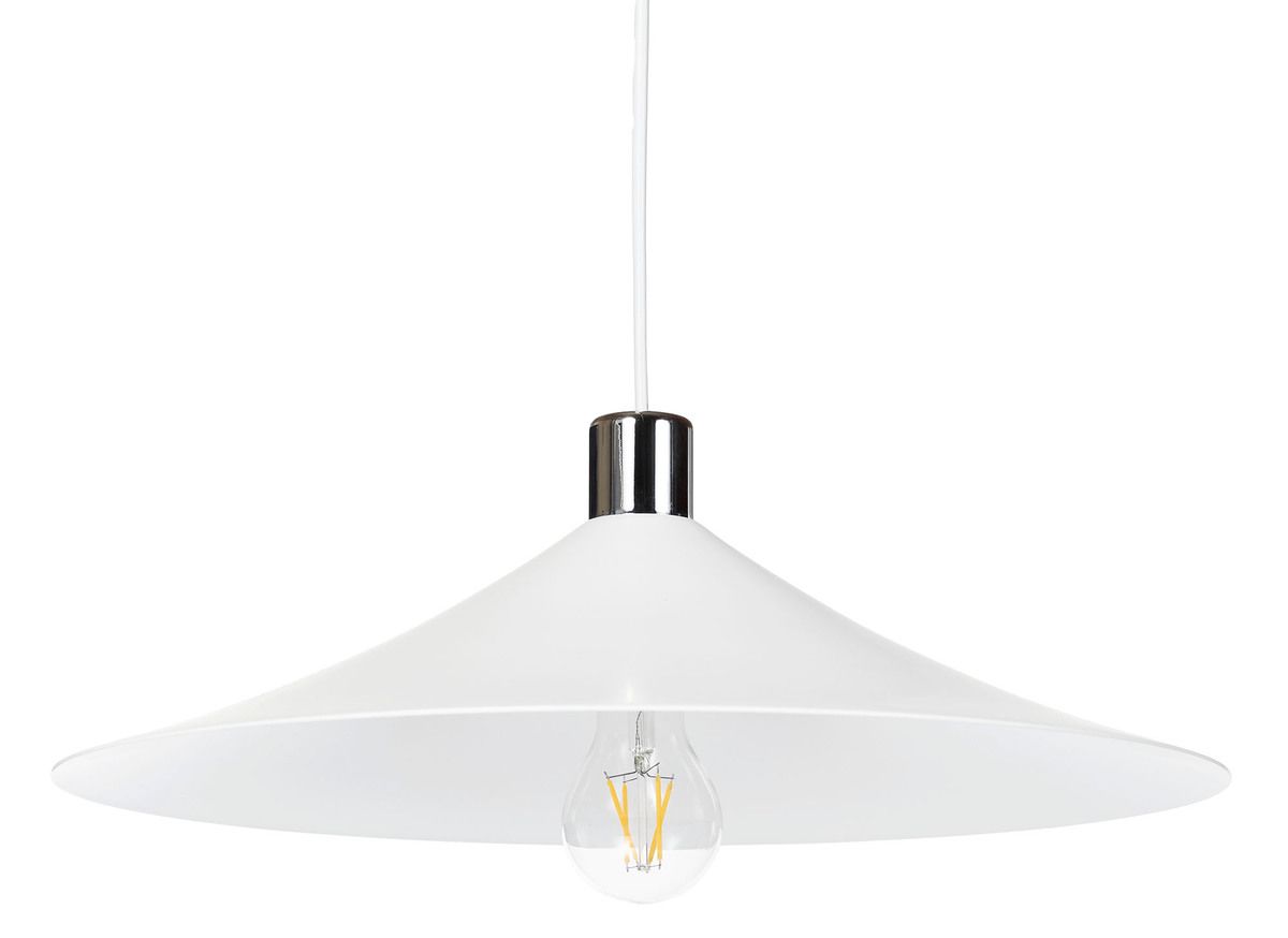 Cole on tyylikäs valaisin, jossa on leveä kupu ja metallinsävyinen yläosa. Sen ajaton muotoilu sopii monenlaisiin sisustuksiin ja tuo tilaan sekä valoa että ilmettä.