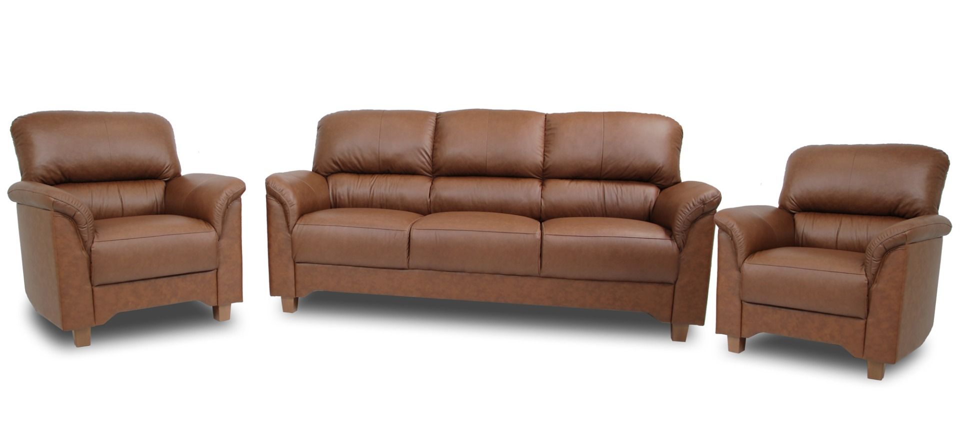 Unico Colibri 3+1+1 nahkakalusto, ruskea