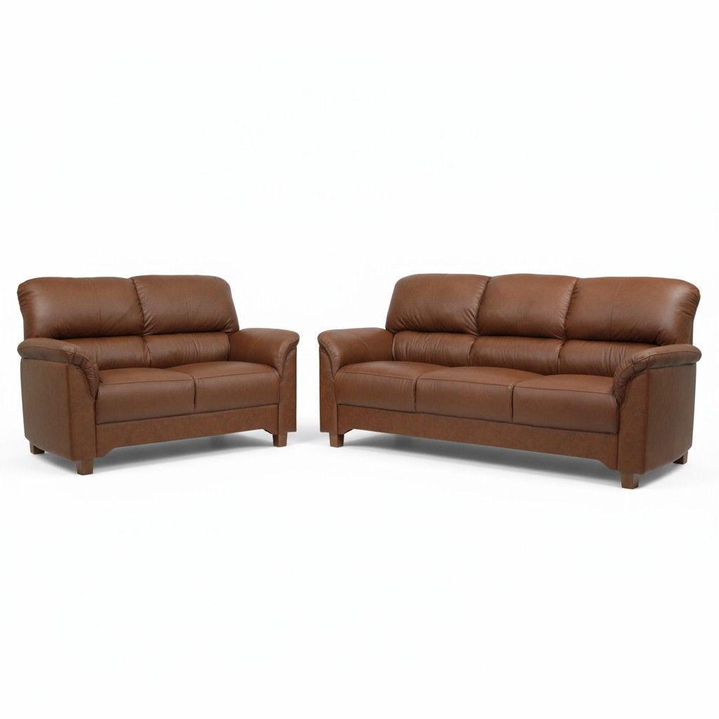 Unico Colibri 3+2 nahkasohvakalusto, ruskea