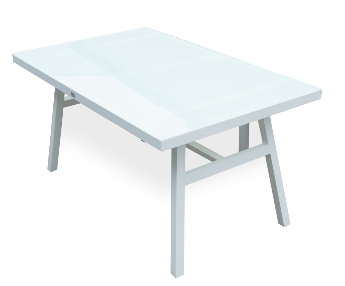 Colibri sohvapöytä alumiini 135x80cm, valkoinen