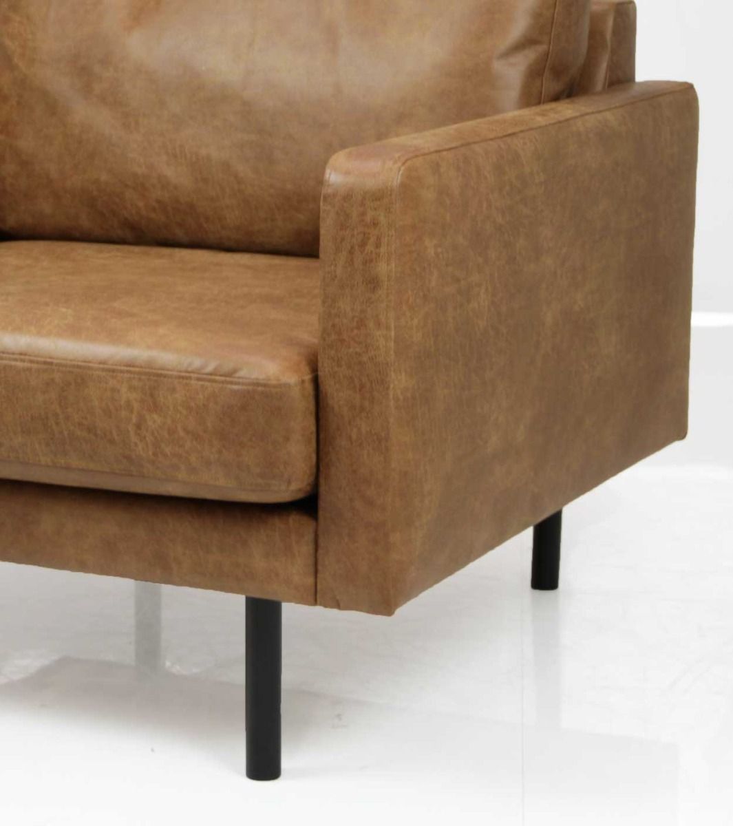 Nordic Copenhagen XL 3-ist nahkasohva 216cm, konjakki