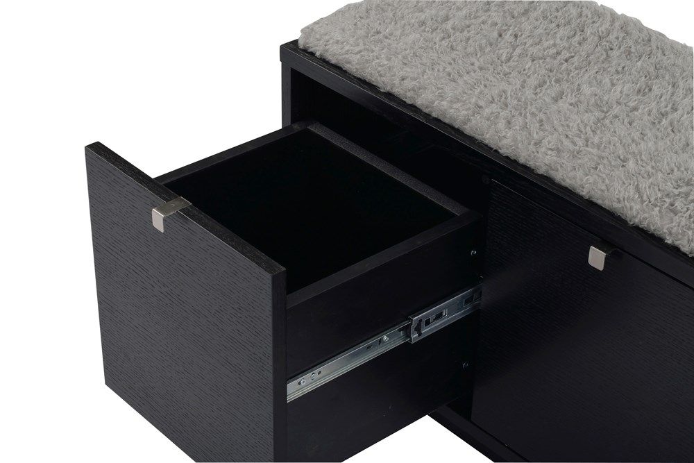 Rowico Confetti istuinpenkki 2, musta/ talja