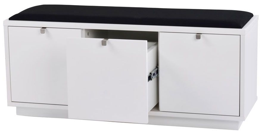 Rowico Confetti istuinpenkki 3, valkoinen/musta