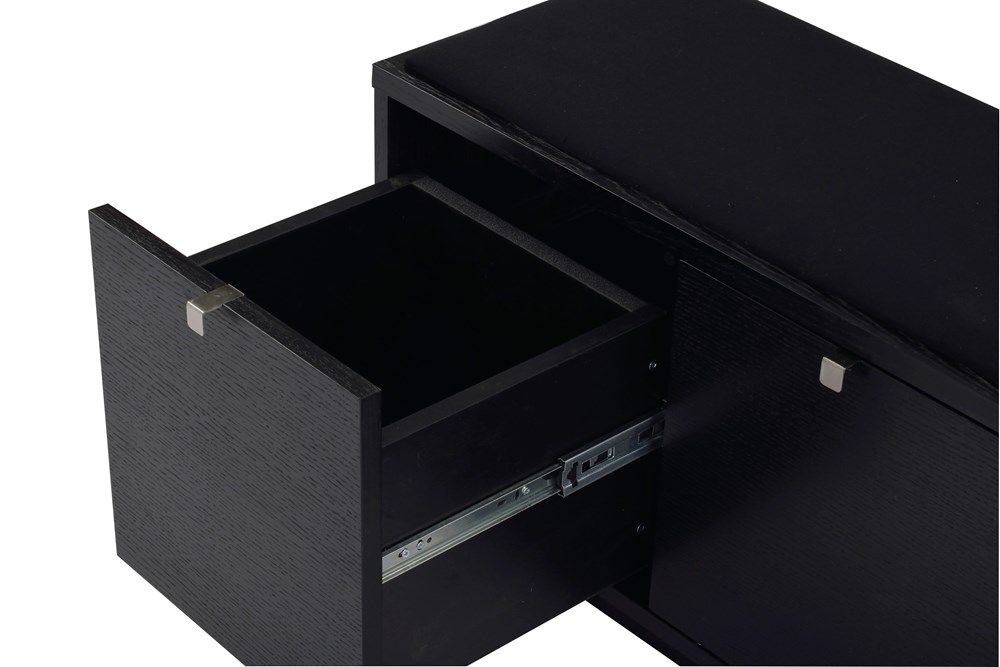 Rowico Confetti istuinpenkki 3, musta/musta