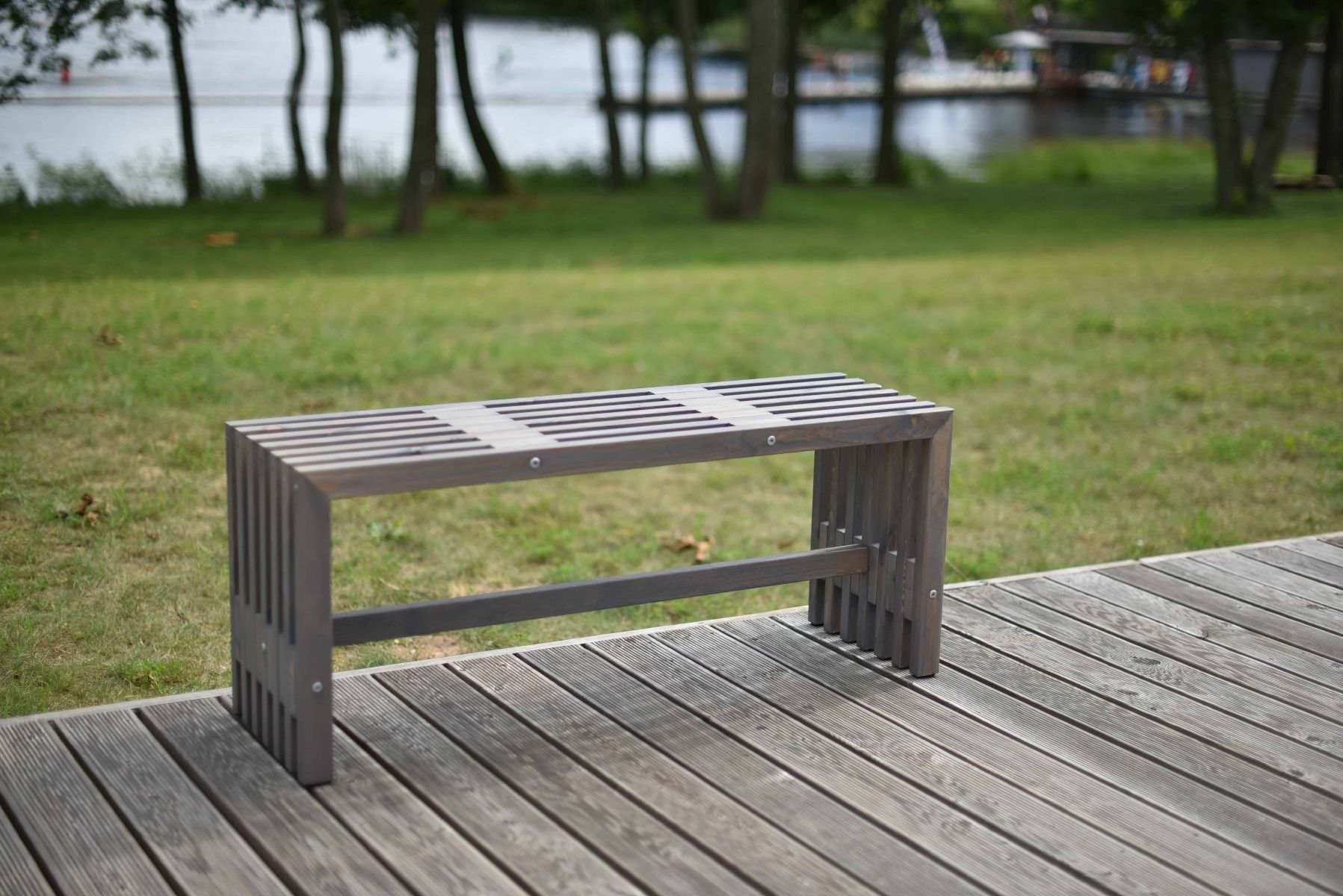 Rima penkki 110cm ulkokäyttöön, harmaa