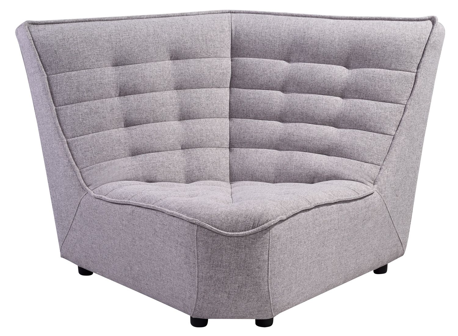 Daytona pieni kaareva sohva, vaaleanharmaa