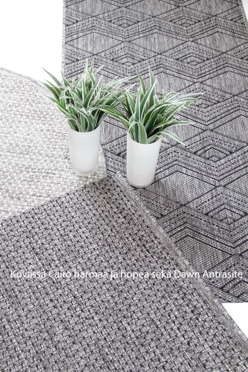 Cairo matto harmaa, mittojen mukaan