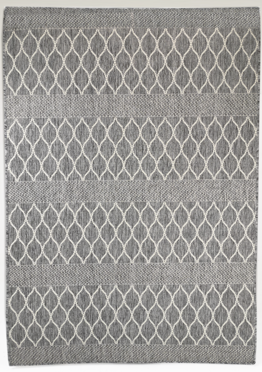 Sileäksi kudottu Dawn matto harmaa, eri kokoja