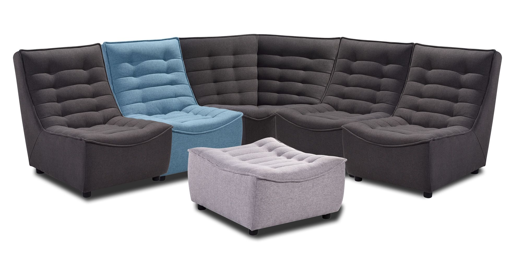 Daytona kulmapala moduulisohvaan, tummanharmaa