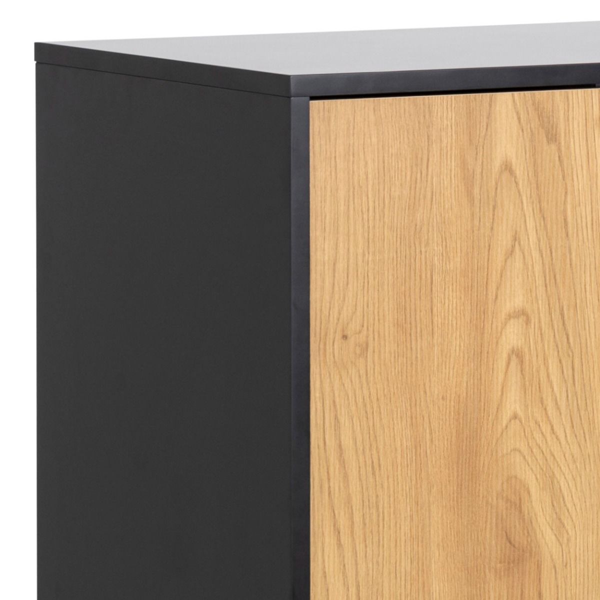 Seaford lipasto 1 tammi-musta 80x40x103 cm
