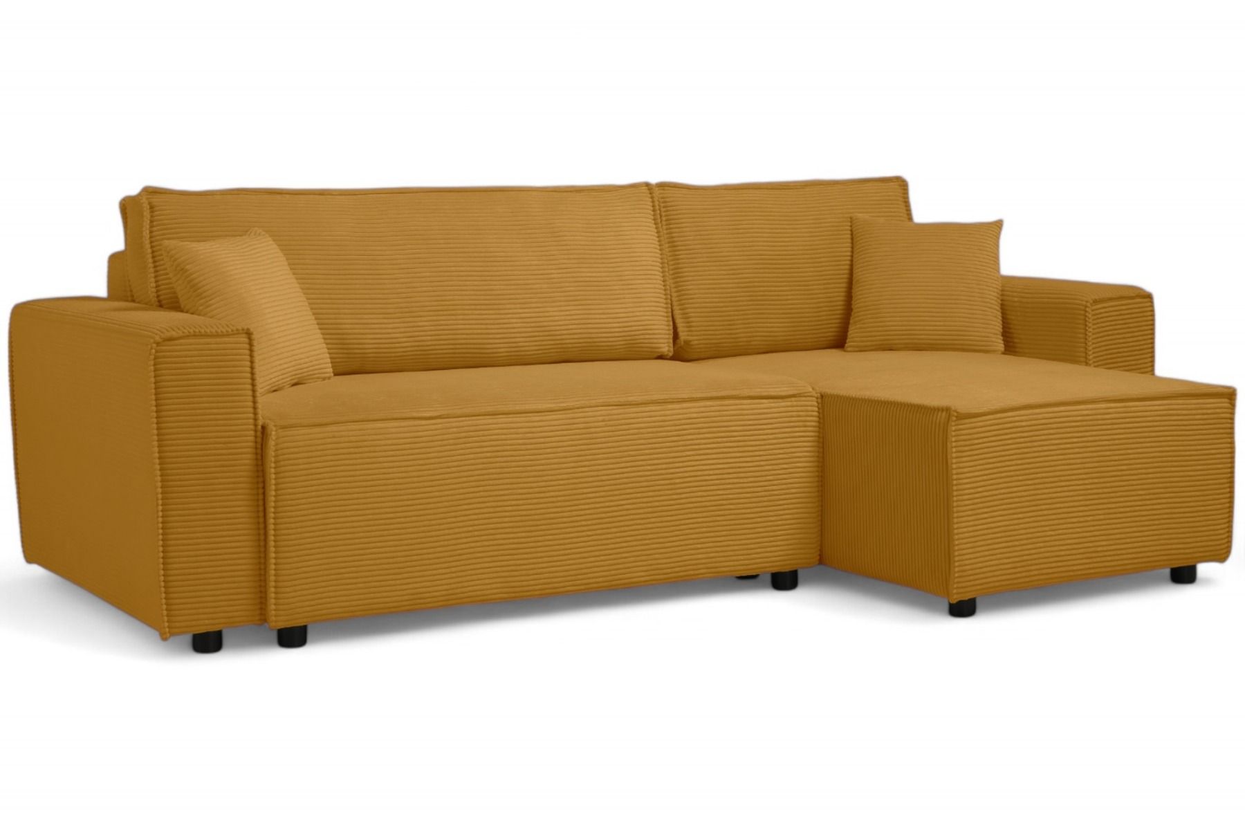 Deco divaanisohva vuodesohva keltainen vakosametti