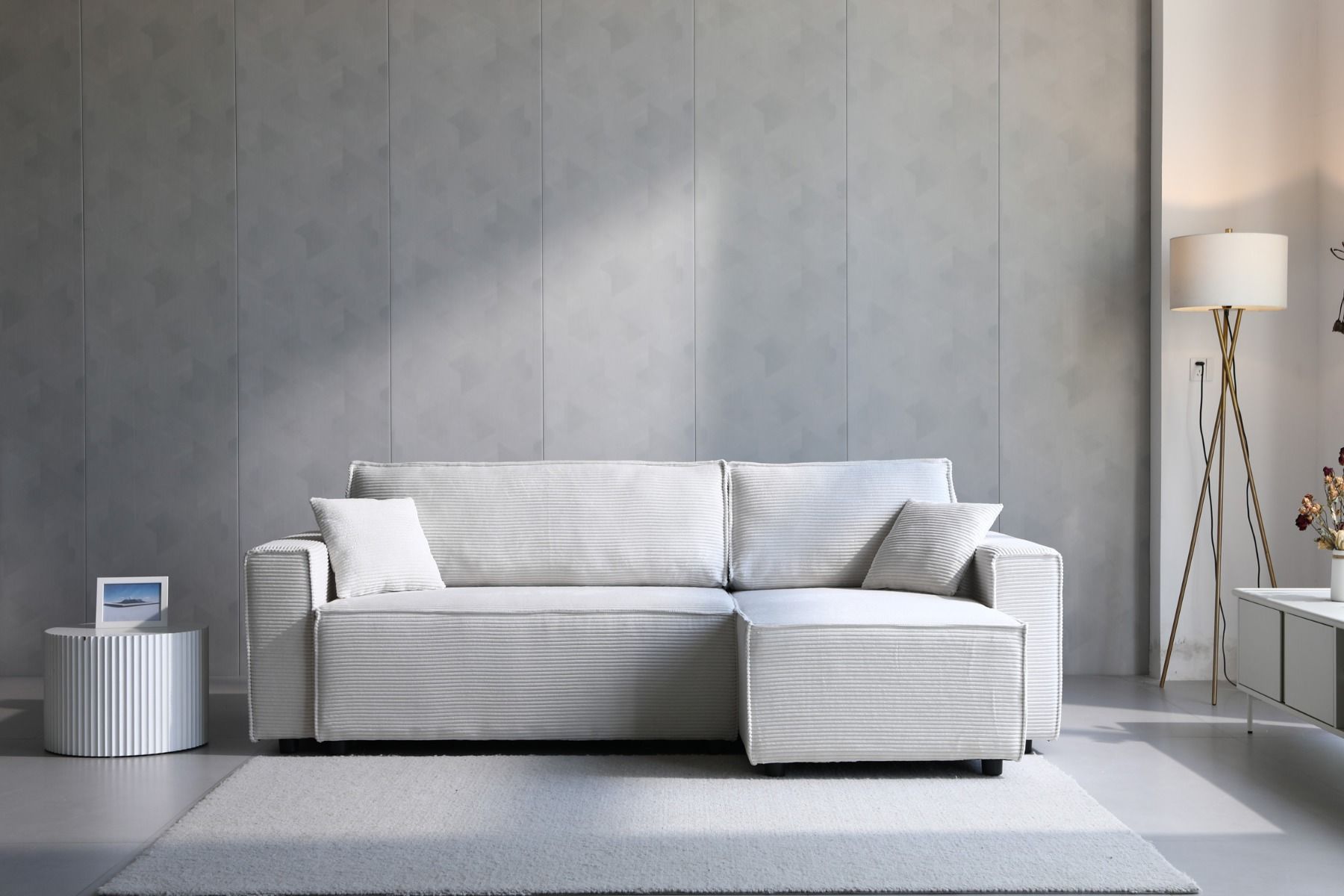 Deco divaanisohva vuodesohva, valkoinen