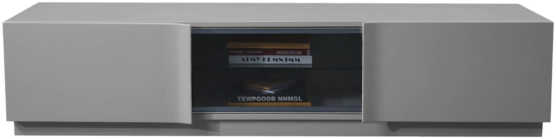 Korkeakiiltoinen harmaa Madrid tv-taso 180cm