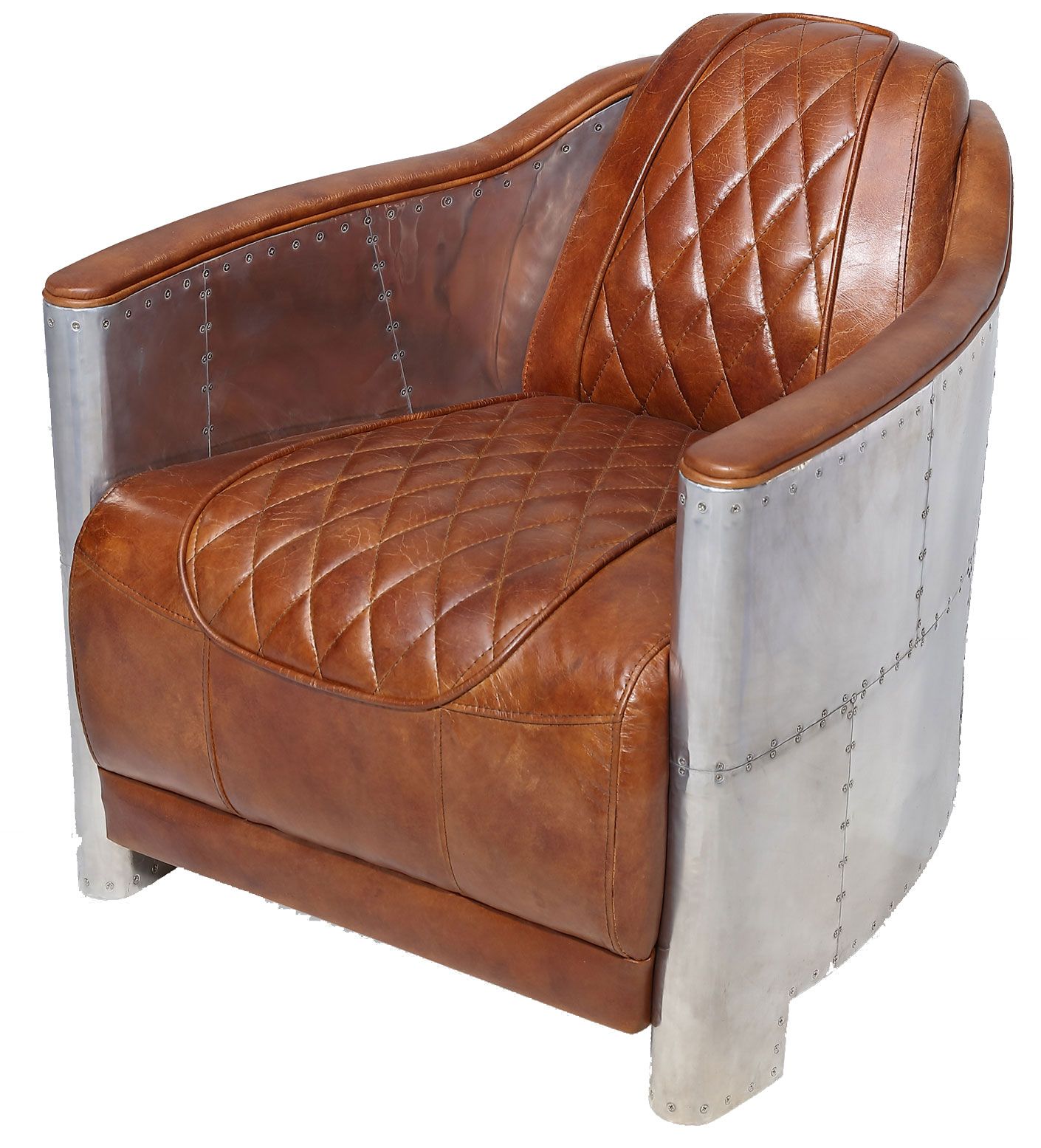 Dockers matala lepotuoli alumiini/ruskea