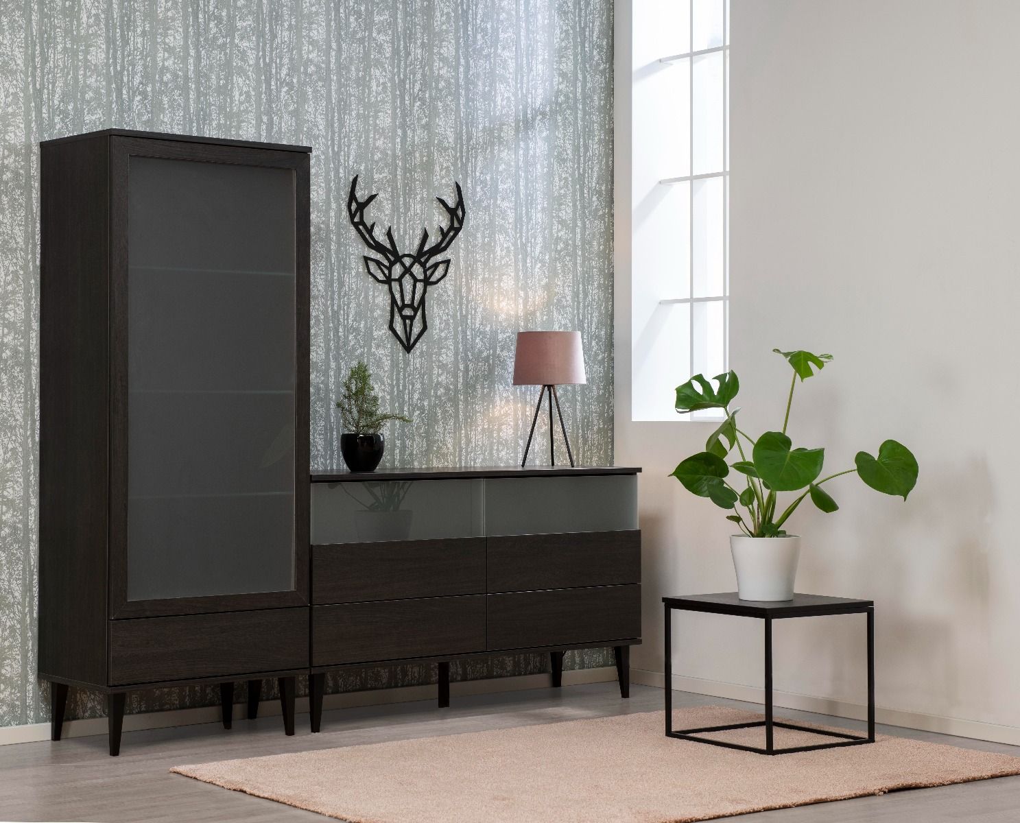 Hiipakka Isla sohvapöytä, pieni musta/musta