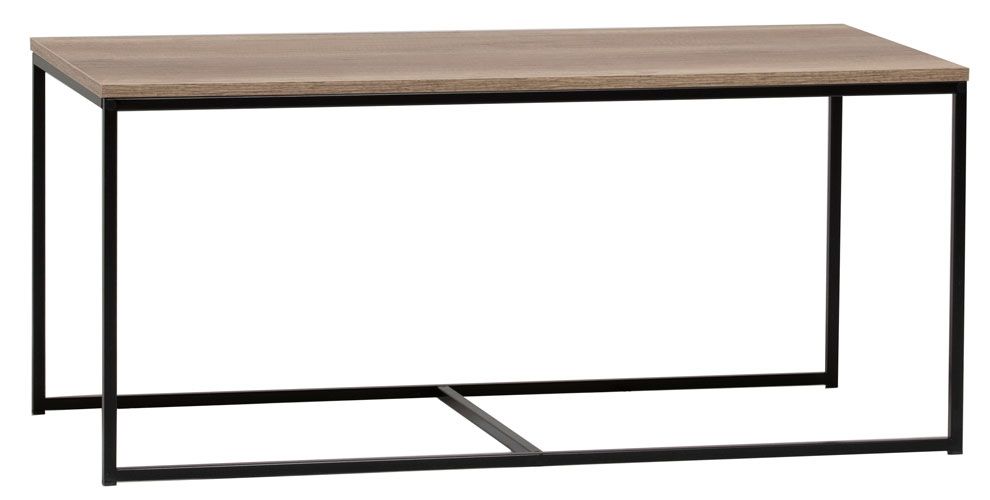 Hiipakka Isla sohvapöytä iso, musta/ vintagetammi