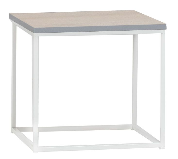 Hiipakka Isla sohvapöytä, hopeajalava/valkoinen