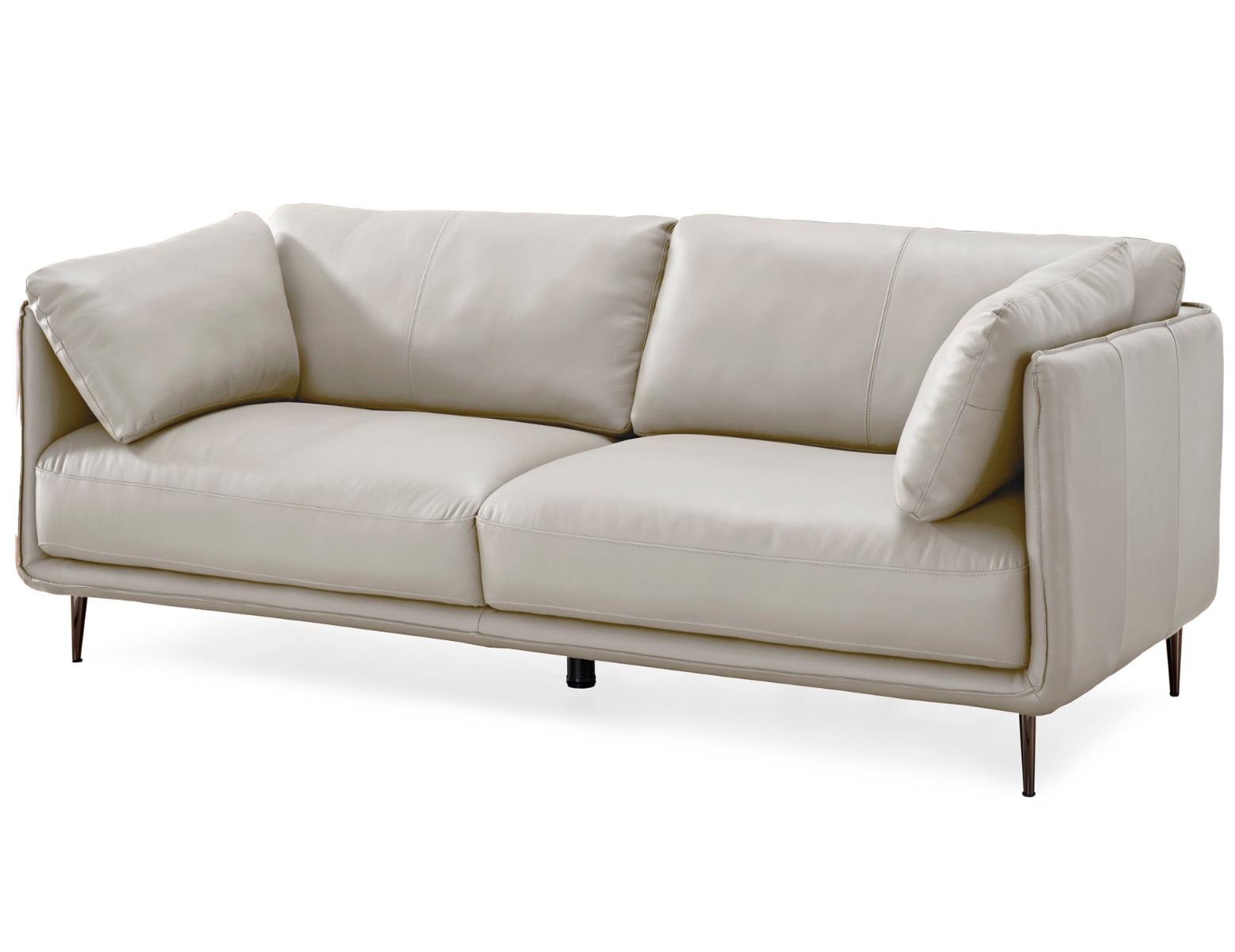 Dublin 3-ist nahkasohva, taupe