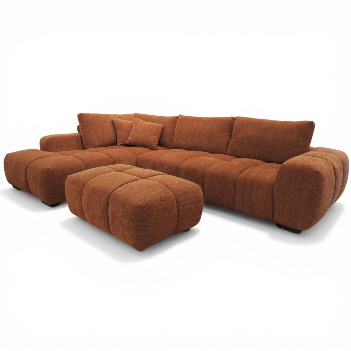 Dumbo avokulmasohva 300x209 cm, oranssi