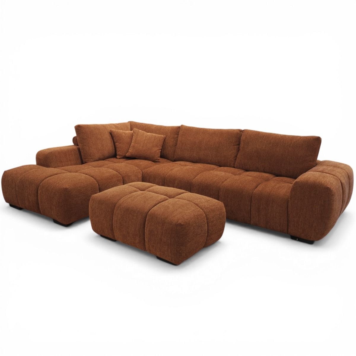 Dumbo avokulmasohva 300x209 cm, oranssi