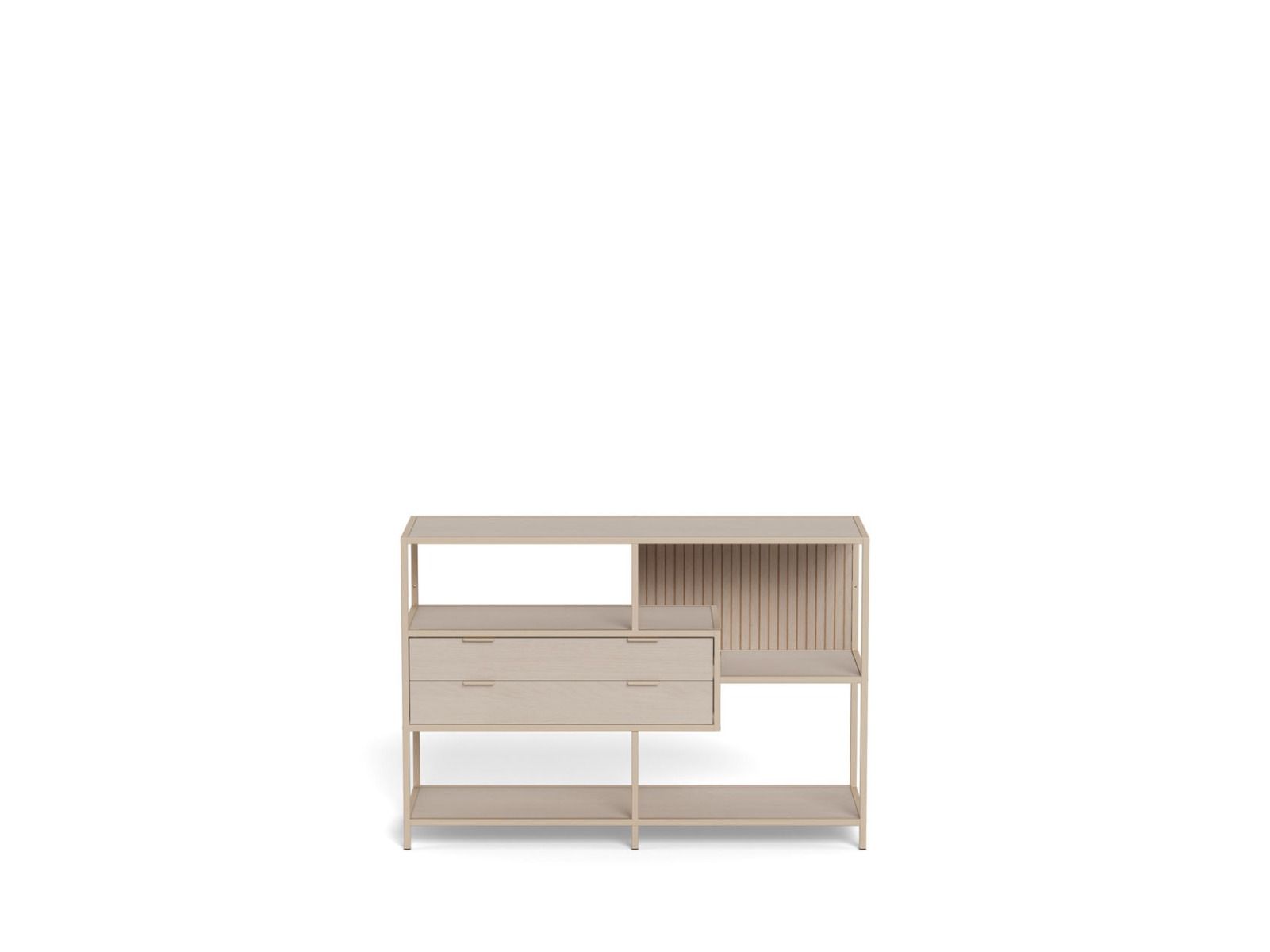 Seaford avohylly 9 laatikoilla harmaa 114x35x78 cm