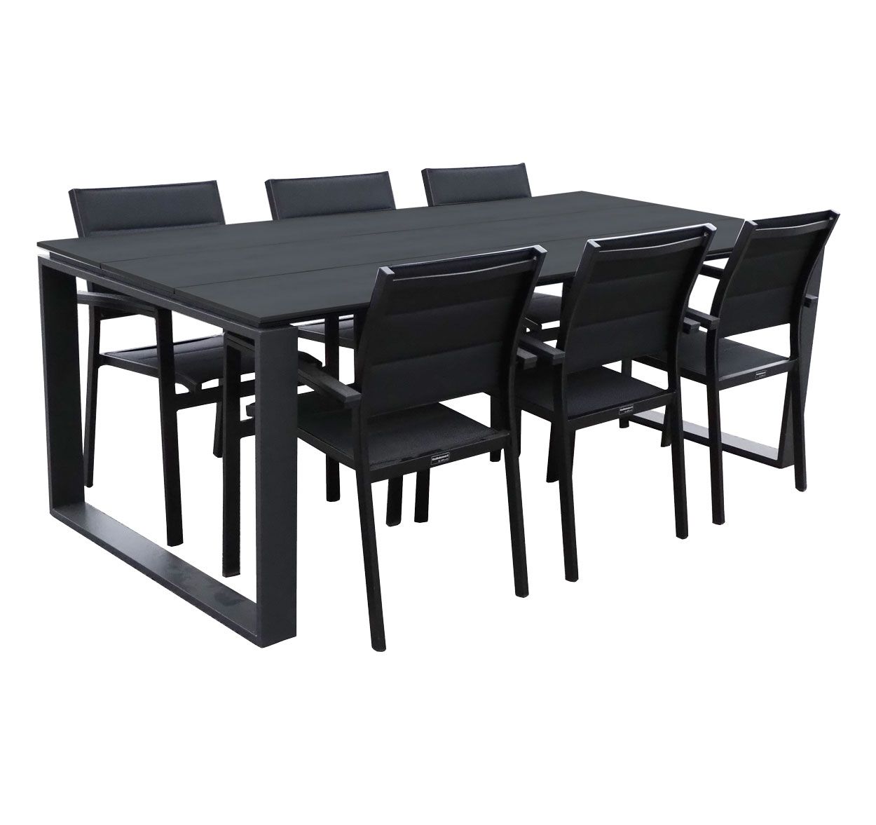 Edward terassipöytä + 6 Tango tuolia, eri värejä