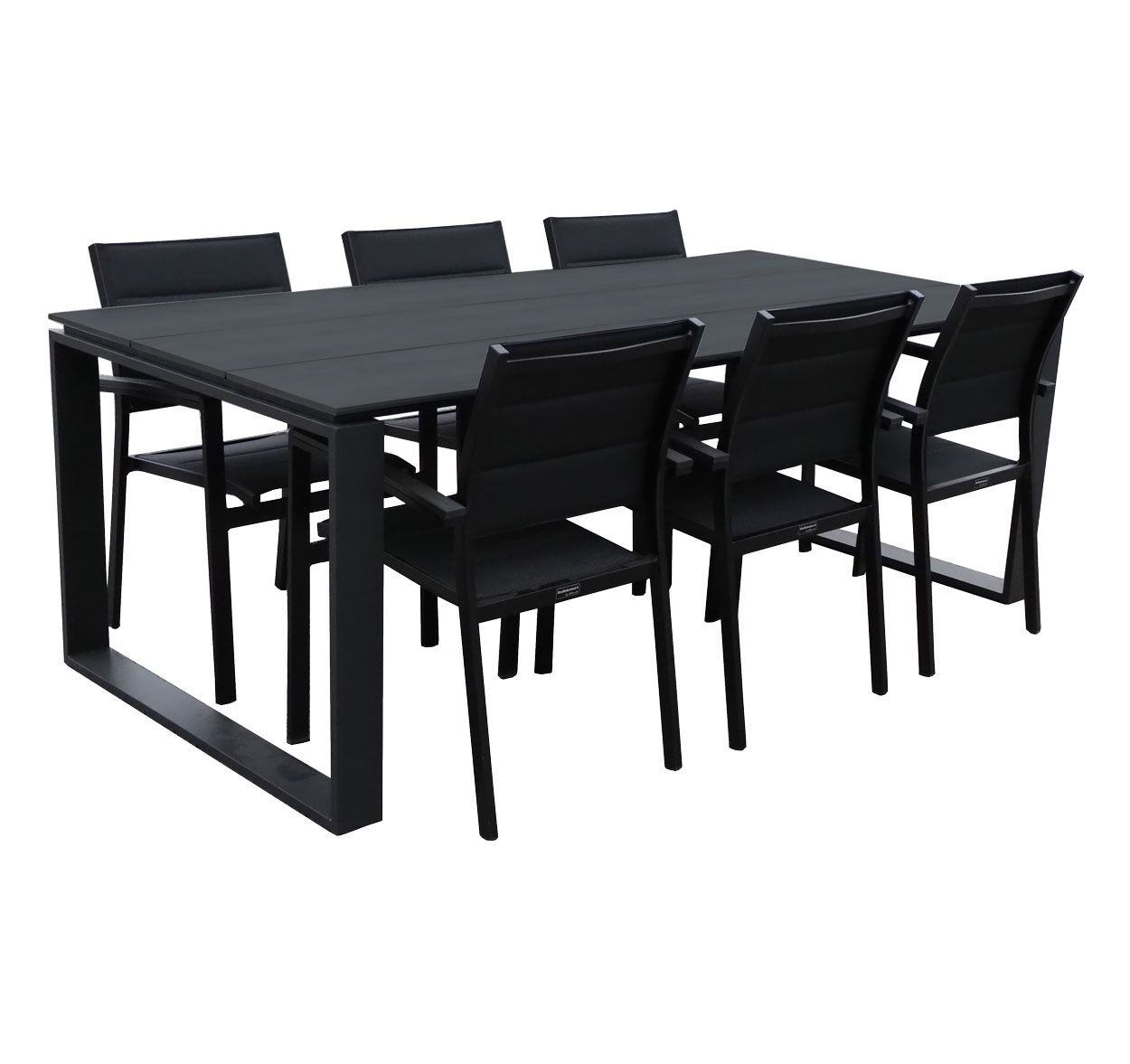 Edward terassipöytä + 6 Tango tuolia, eri värejä