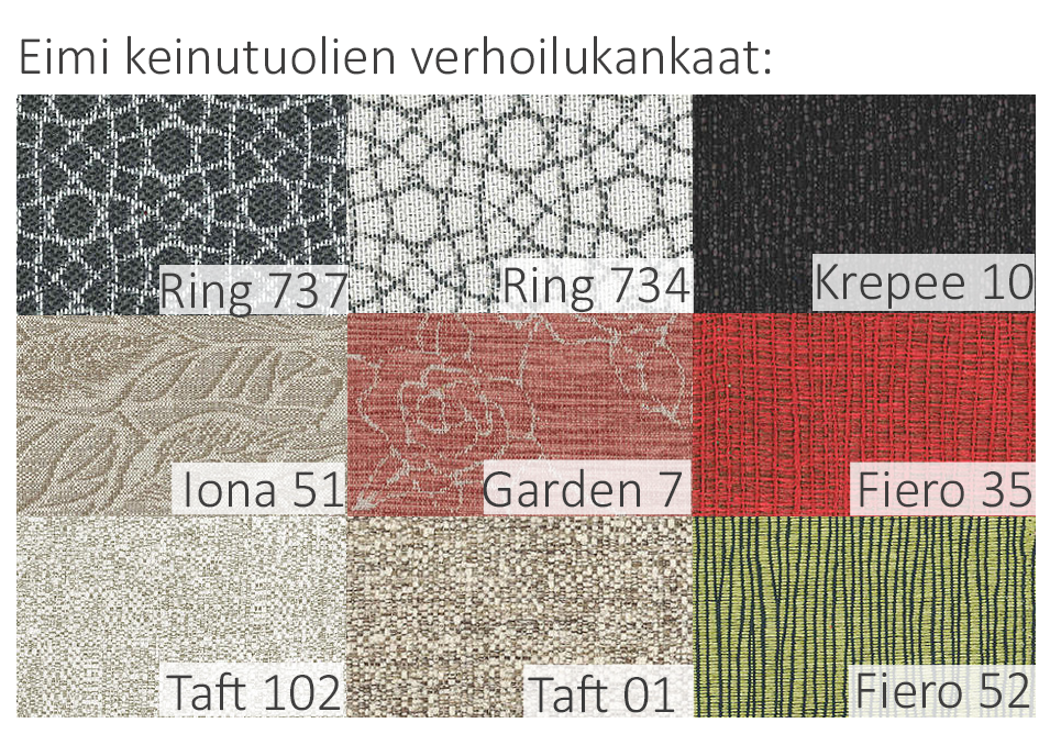 Eimi Nap keinutuoli, Harmaa/musta