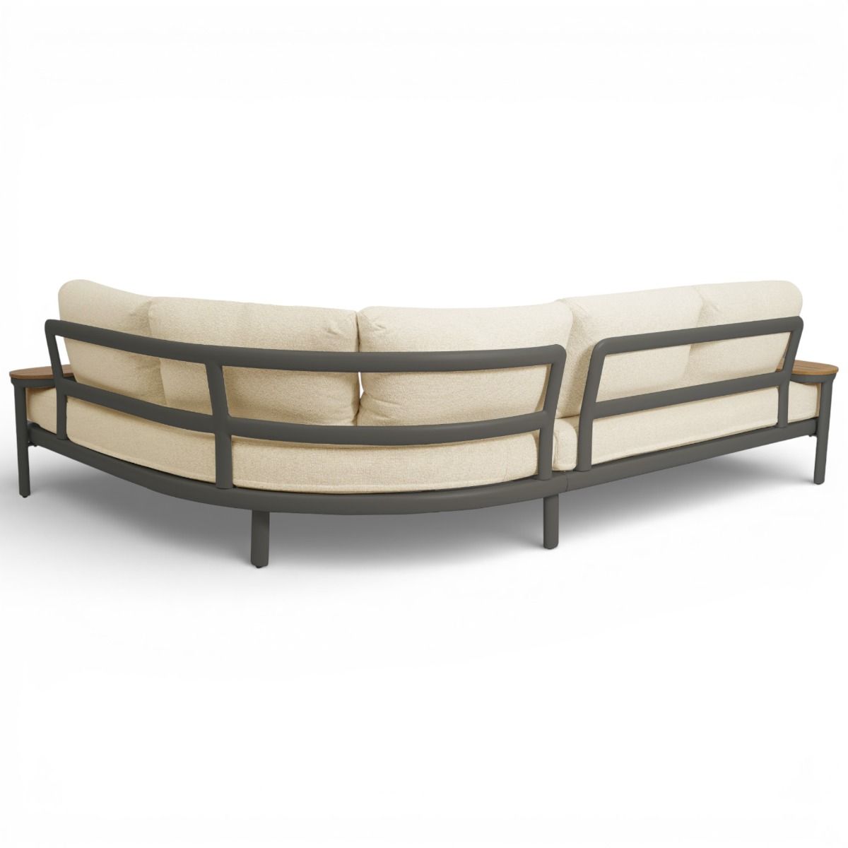 Elba kulmasohvasetti ulkokäyttöön tummanharmaa