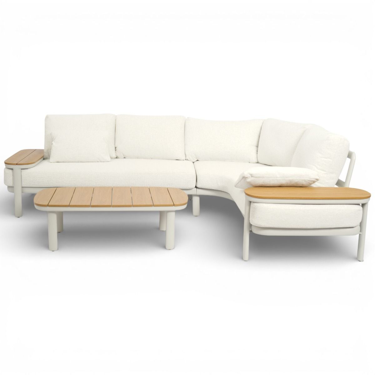 Elba kulmasohvasetti ulkokäyttöön vaalea