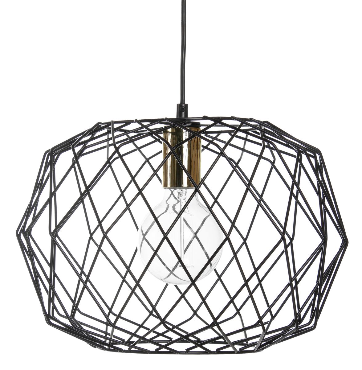 Emppu on mustasta metallilangasta valmistettu siro ja ilmava valaisin, joka sopii täydellisesti esimerkiksi eteiseen tai ruokapöydän ylle.